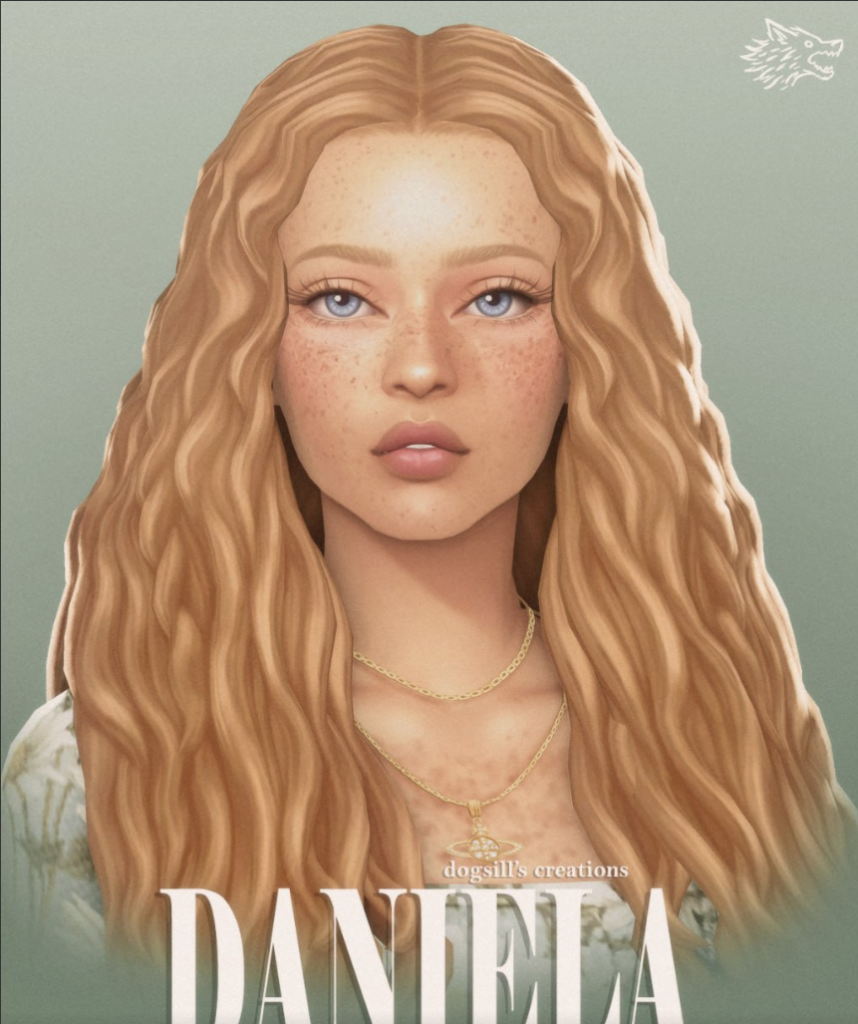 Dogsill Daniela Hair Sims 4 Hair CC