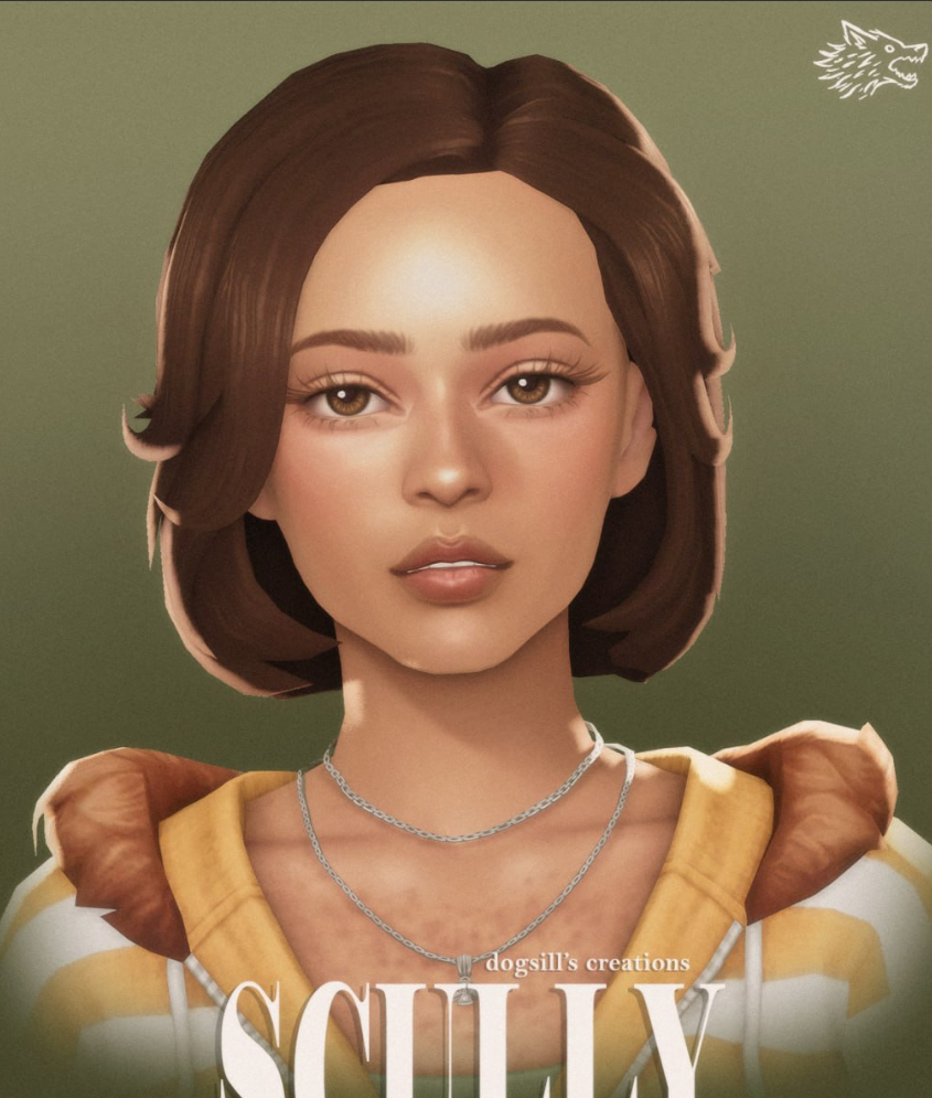 Dogsill Scully Hair Sims 4 Hair CC