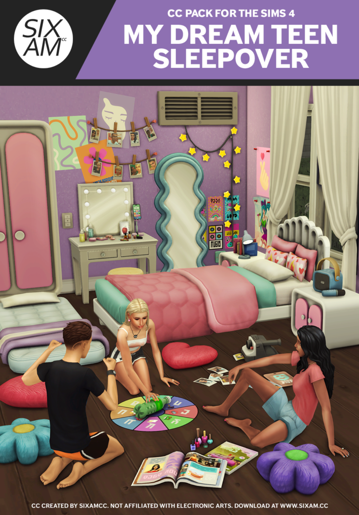 My Dream Teen Sleepover Sims 4 Teen CC