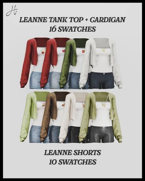 Heartquake Leanne Set Sims 4 Outfit CC