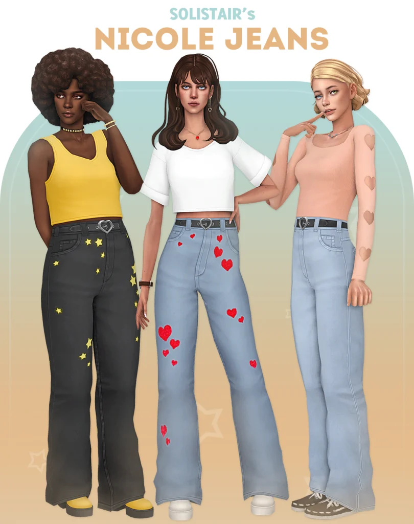 Nicole Jeans Sims 4 Teen CC
