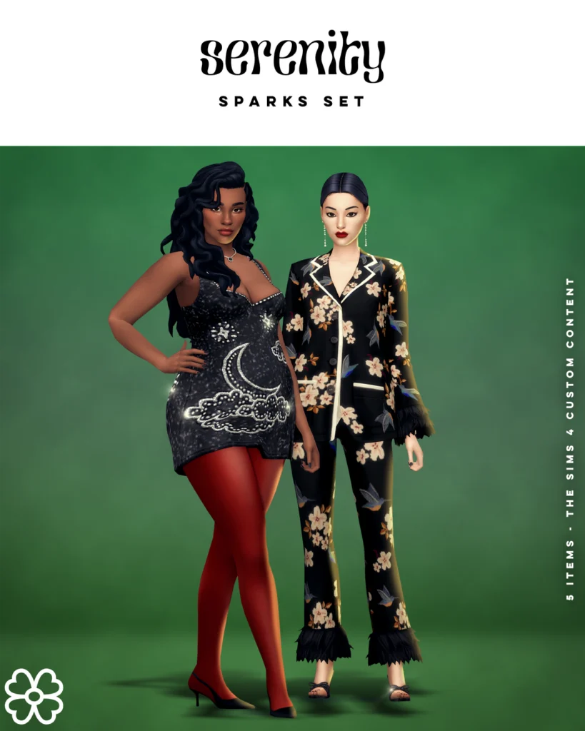 Sparks Set 5 items Sims 4 CC
