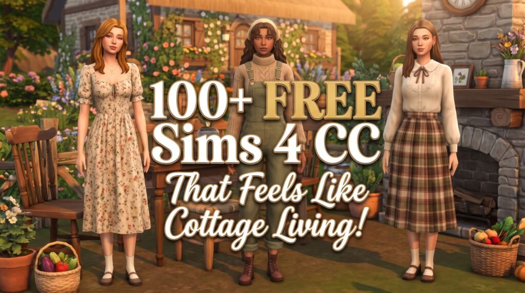 373 Item Sims 4 Cottagecore CC Folder Download