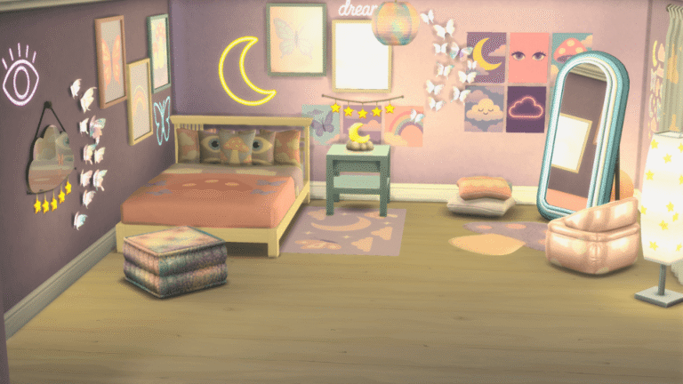 Dreamcore Bedroom Sims 4 bedroom clutter by Snotra902