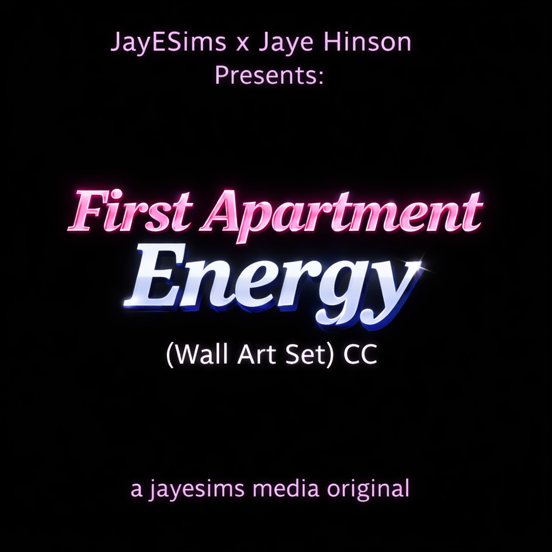 First Apartment Energy Sims 4 wall art CC by JayESims
