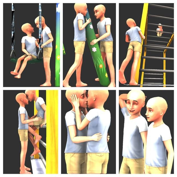 First Love Sims 4 child couple poses by Blogalltheloveblr