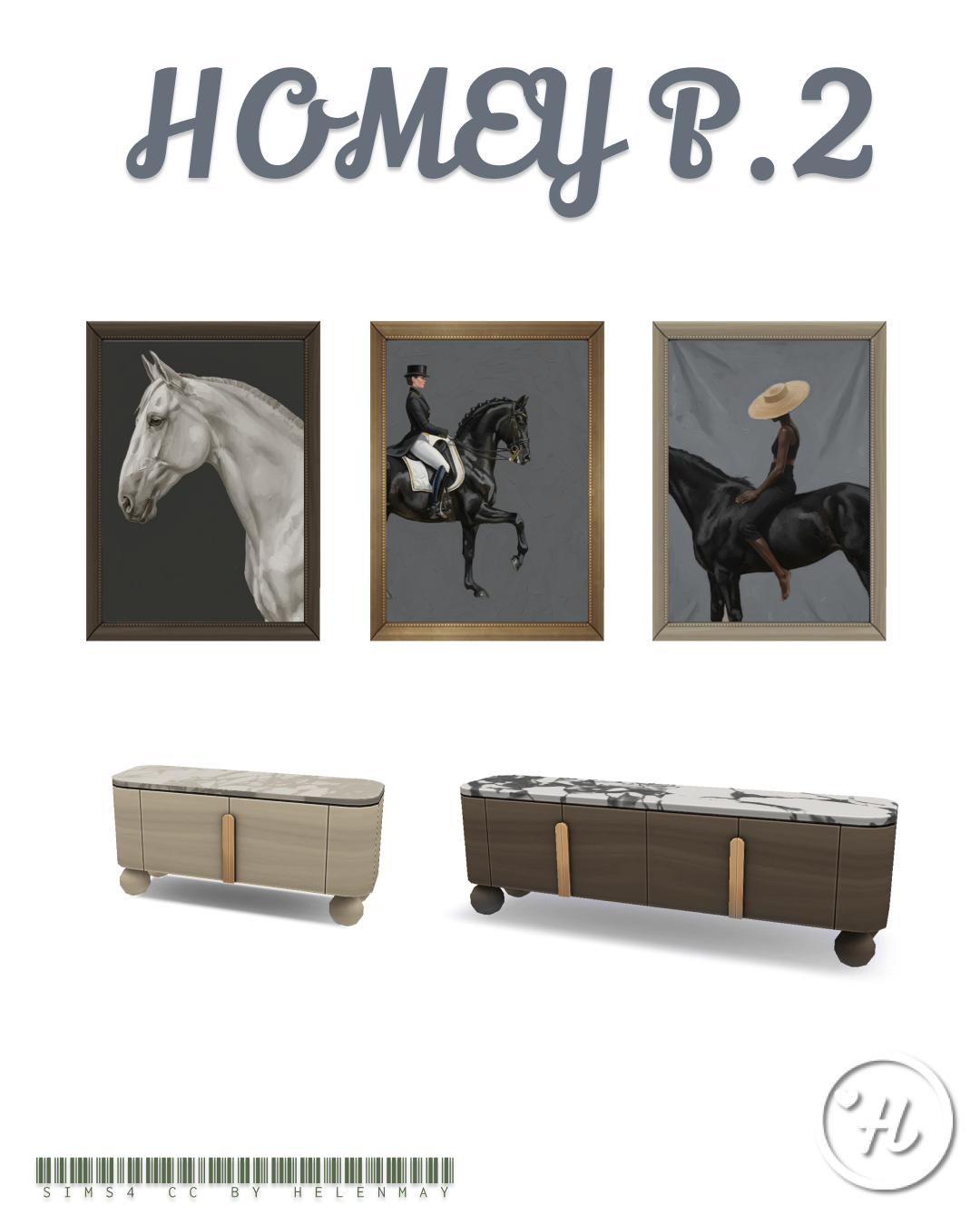 Helenmay Homey Part 2 Sims 4 living room CC preview