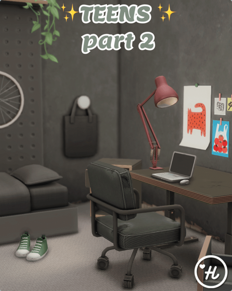 Helenmay Teens Part Two Sims 4 bedroom CC preview