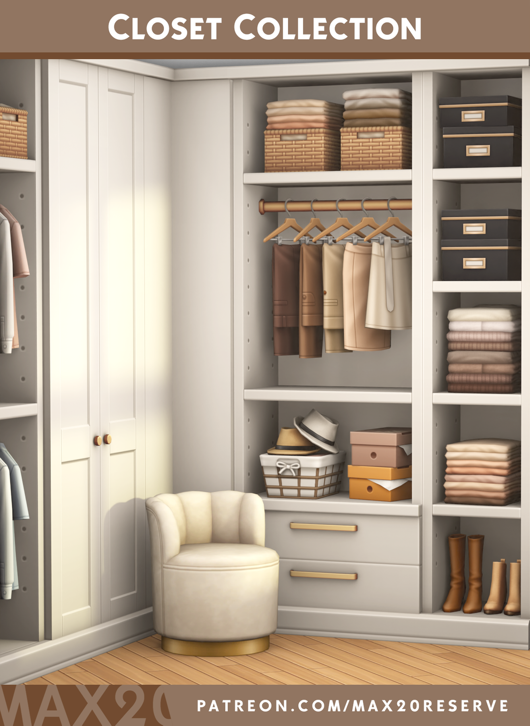 Max20 Closet Collection Sims 4 CC preview