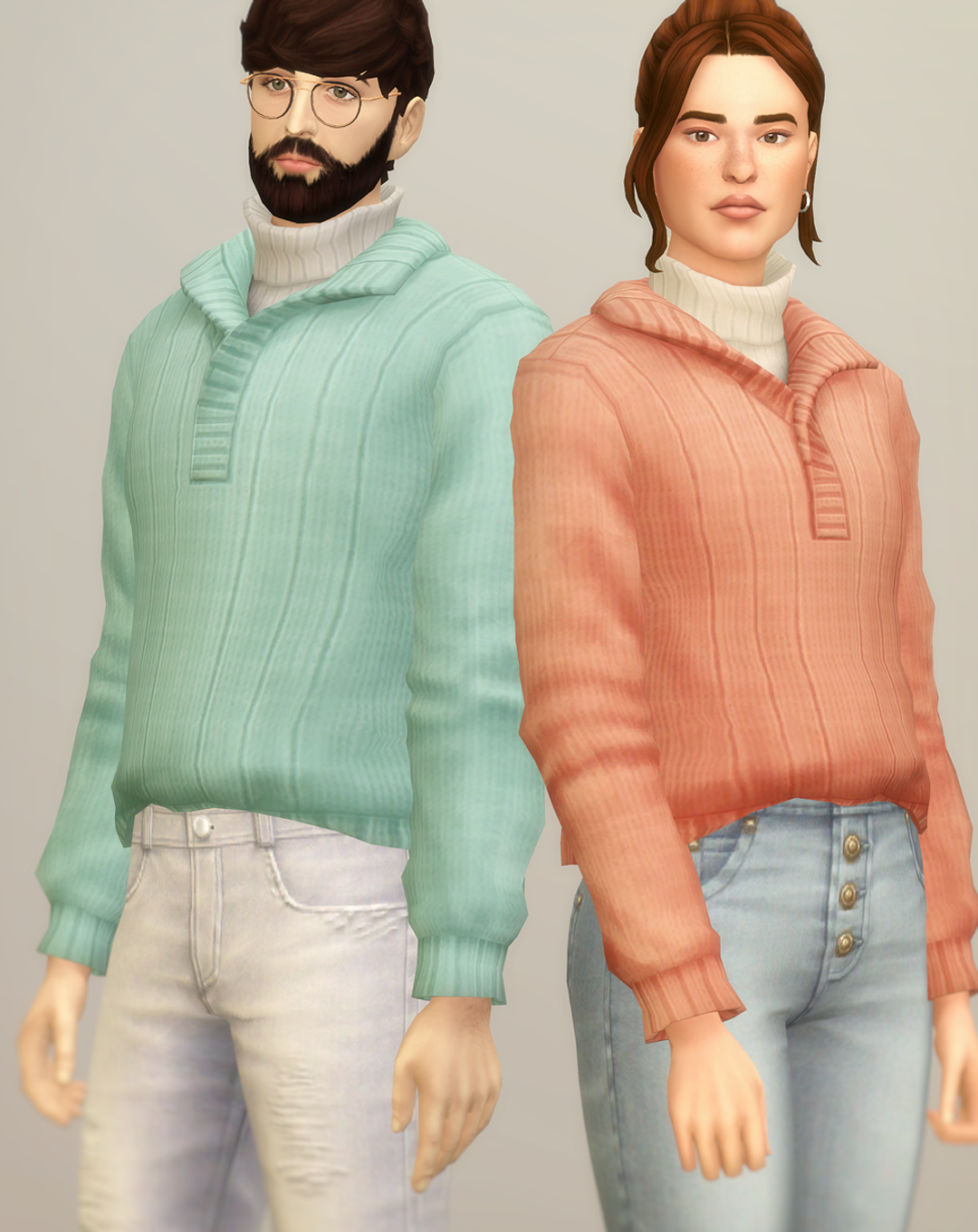 RUSTY Basic Sweater VI Sims 4 CC