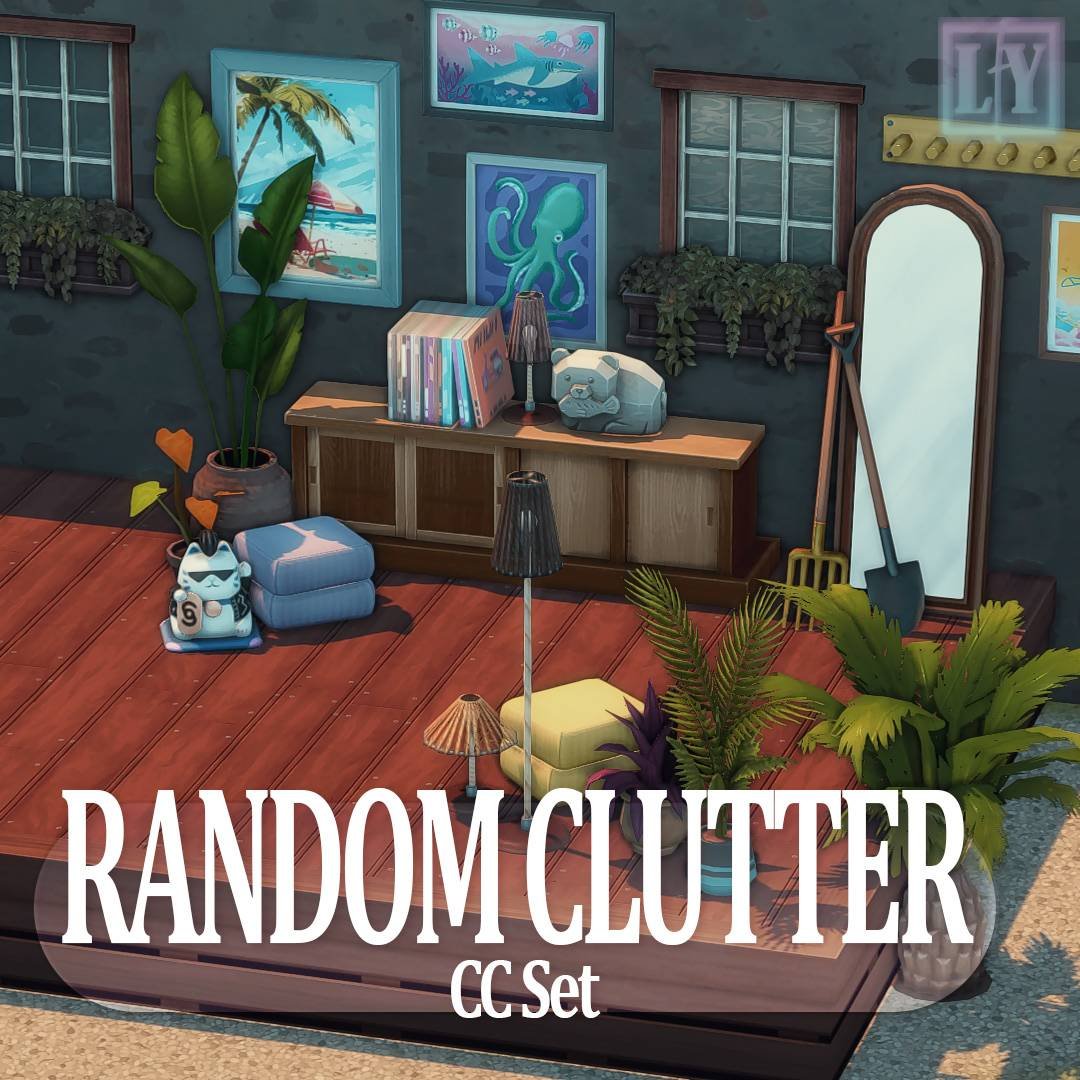 Random Clutter Set 5 Sims 4 CC by luuforyou