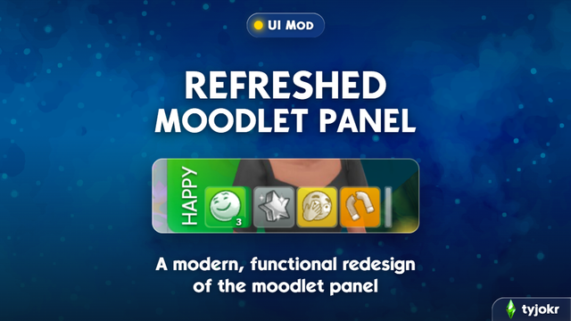 TYJOKR Refreshed Moodlet Panel Sims 4 mod preview