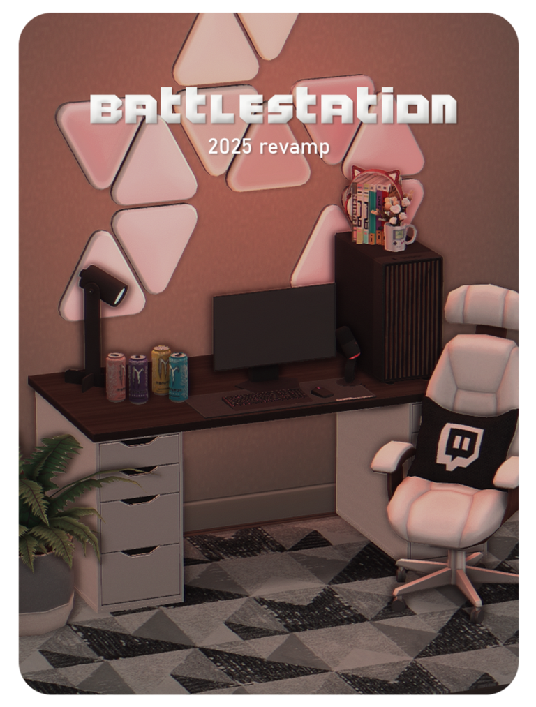 Simkoos Battlestation 2025 Revamp gaming desk CC preview
