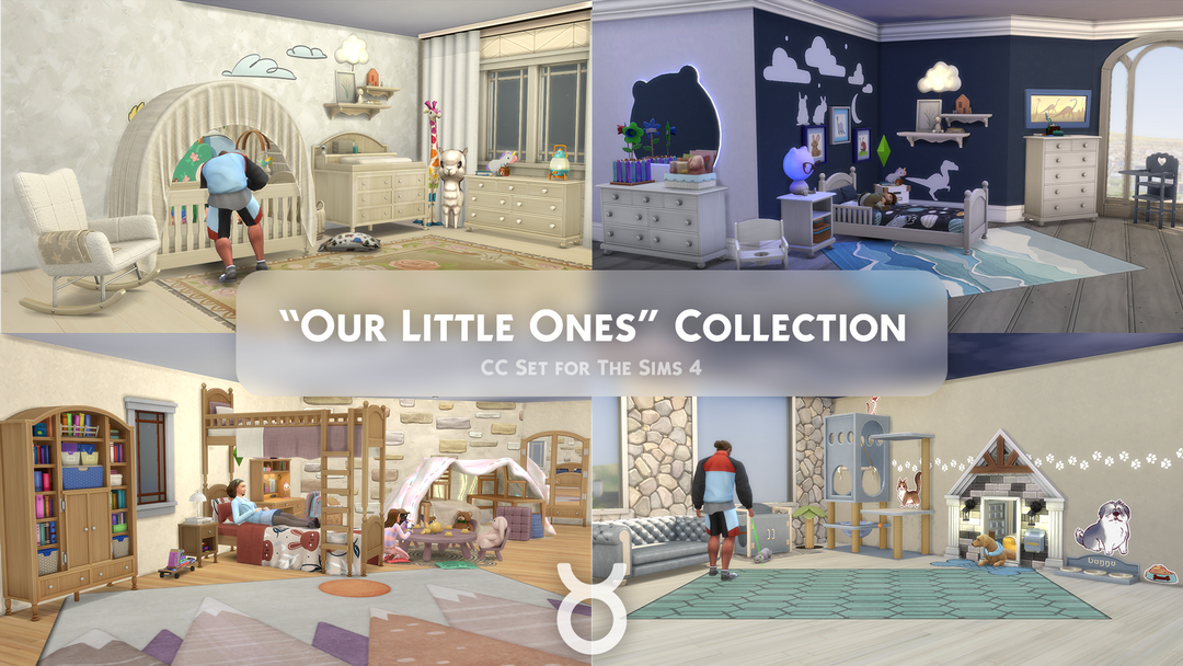 Taurus Design Our Little Ones Sims 4 family CC preview