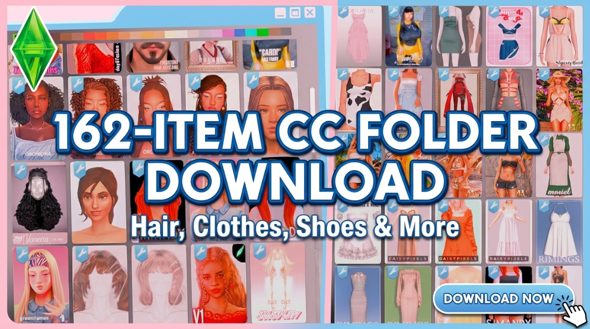 sims 4 hair and clothing folder download