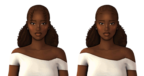 GegeSims Mayra coily claw clip hairstyles for The Sims 4