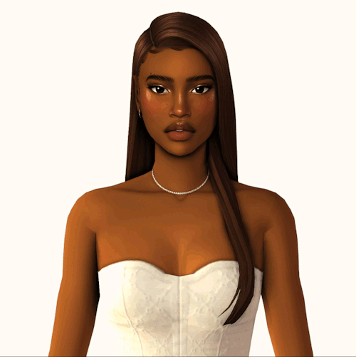 GegeSims Nyla long voluminous hairstyle for The Sims 4