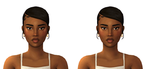 GegeSims Rosalia sleek low bun hairstyles for The Sims 4