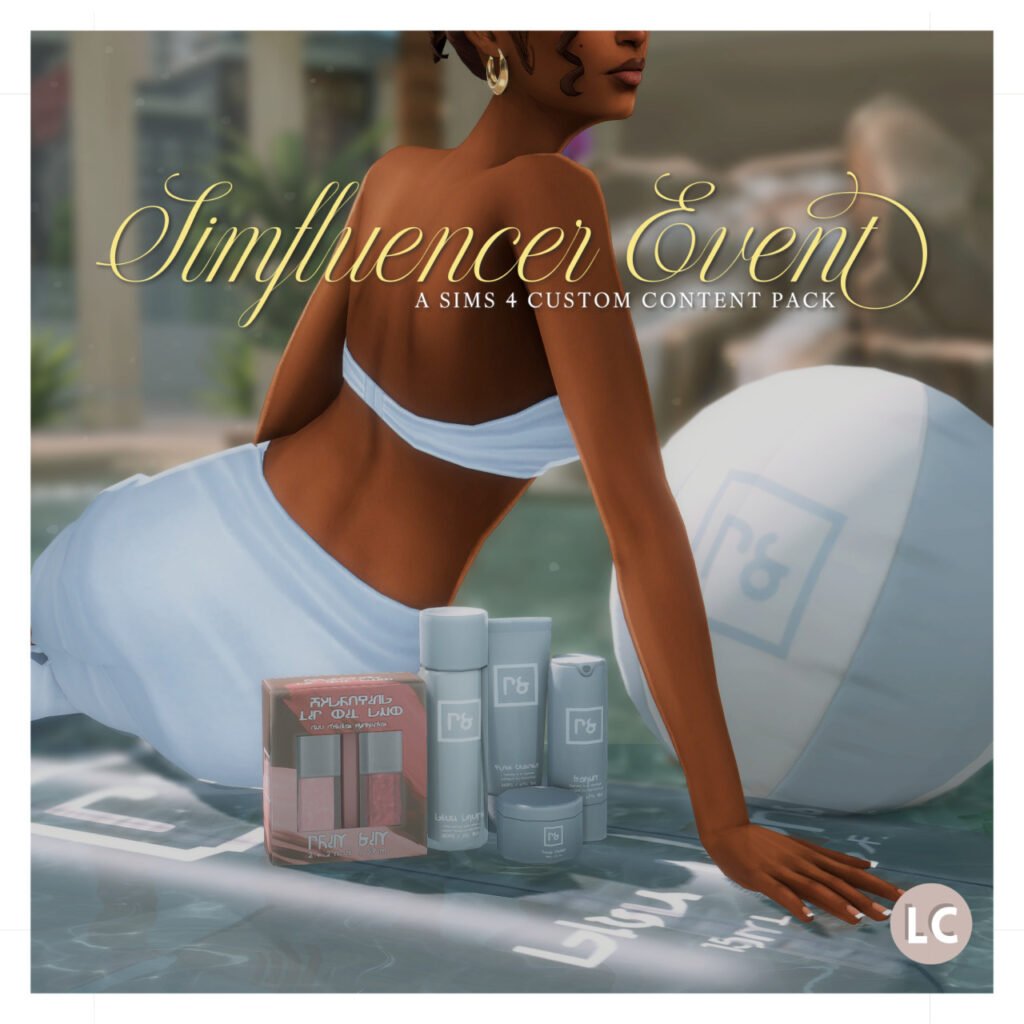 LilacCreative Ashley Plays Simfluencer Event Pack Sims 4 CC