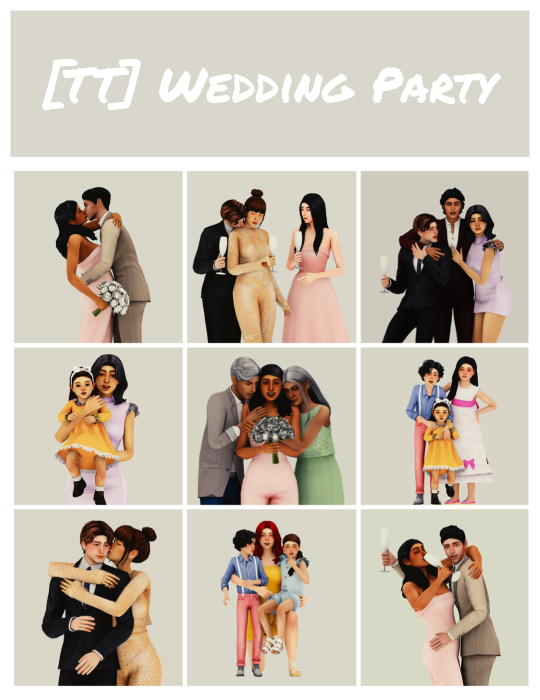 WEDDING PARTY POSES