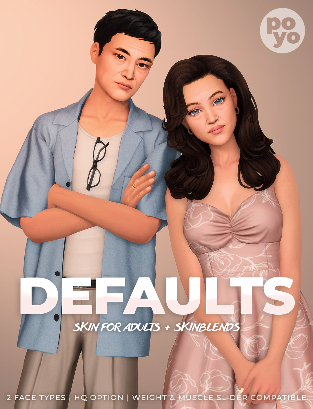 Adult Skin Defaults and Skinblends preview by Poyo