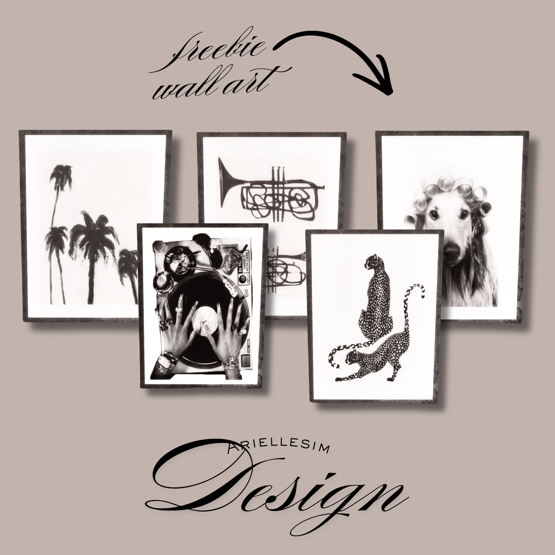 Bachelor Pad wall art in five swatches by Arielle Simdesign for The Sims 4