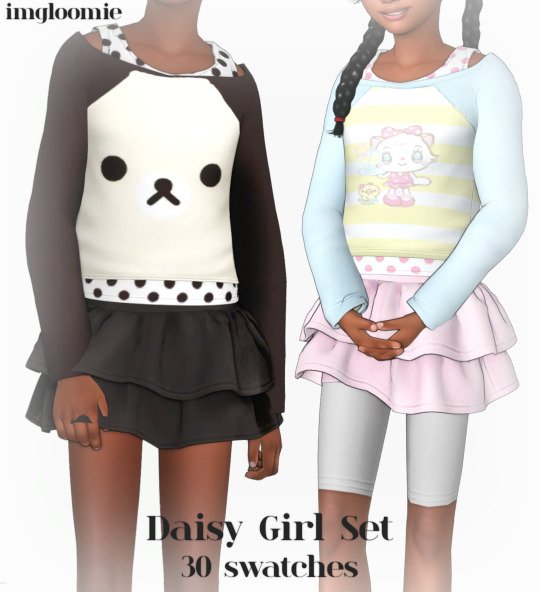 Daisy Girl official Sims 4 CC preview