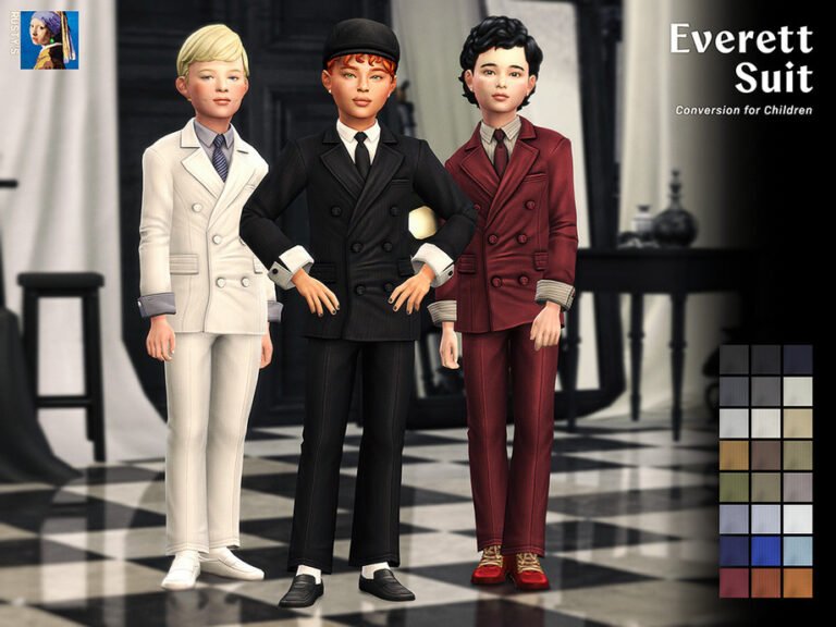 Everett six-button formal suit for child Sims by rustys_cc