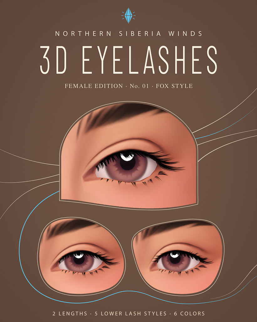 Female N1 Fox Style eyelash creator preview