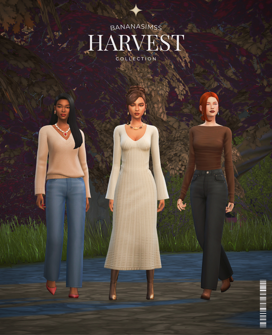 Harvest Collection official Sims 4 CC collection preview by BANANASIMSS