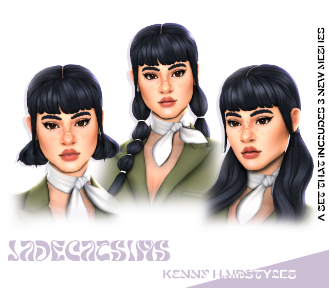 Official JadecatSims KENNY Hairstyles (Update)  preview for The Sims 4