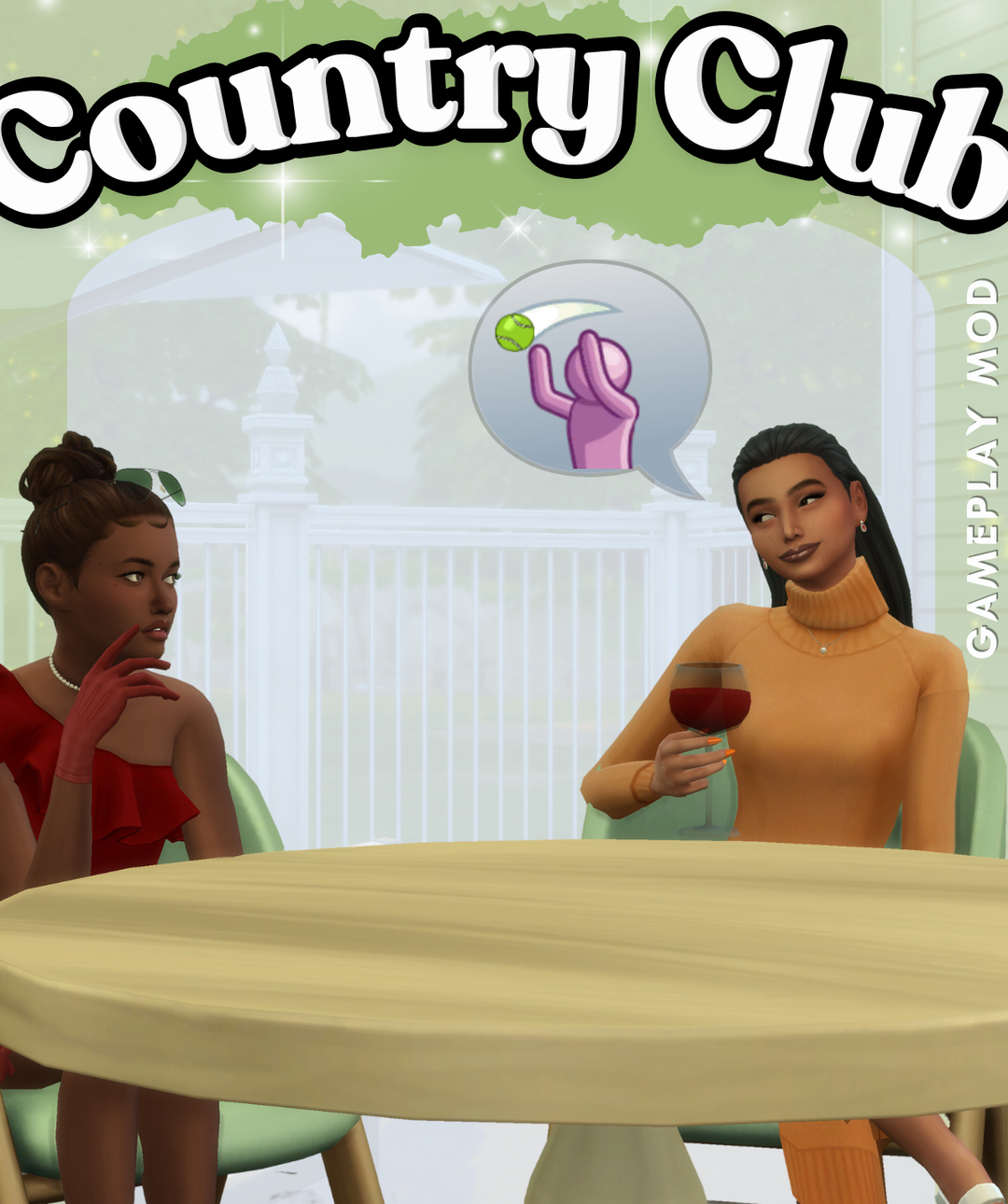Join a Country Club Sims 4 mod official preview by Maplebell