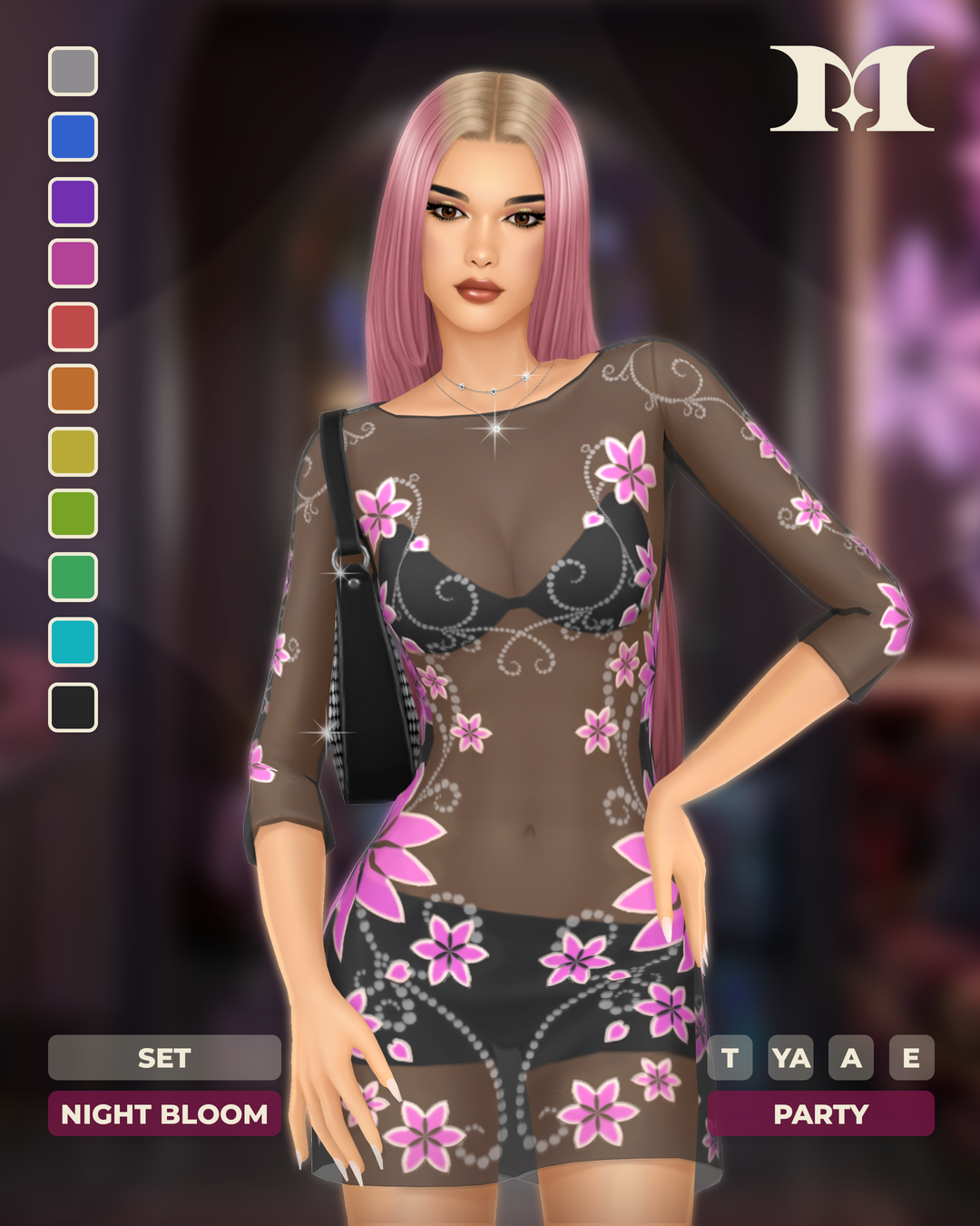 Millian Night Bloom floral dress and matching bag official preview