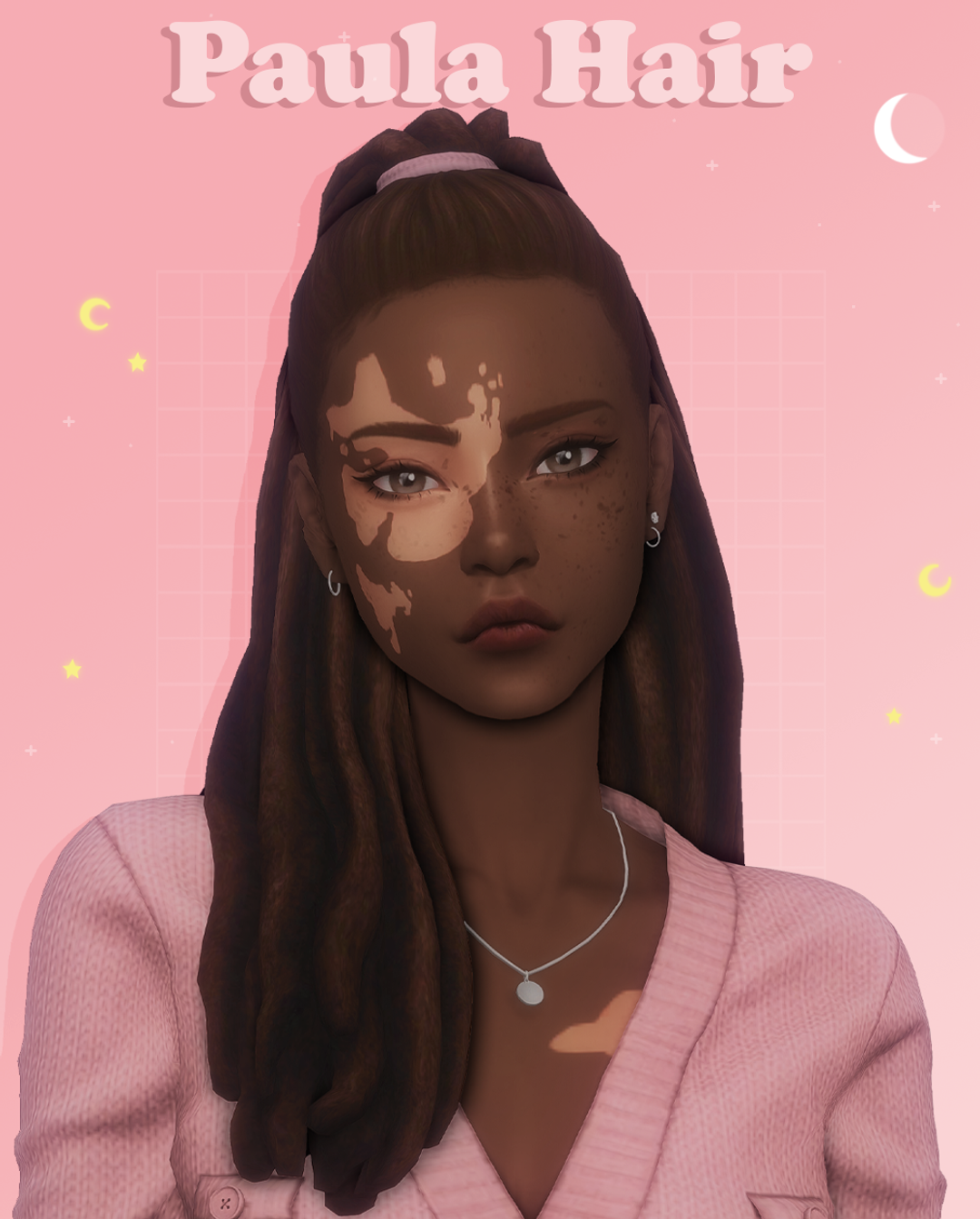 Paula high ponytail with elastic overlay by simancholy for The Sims 4