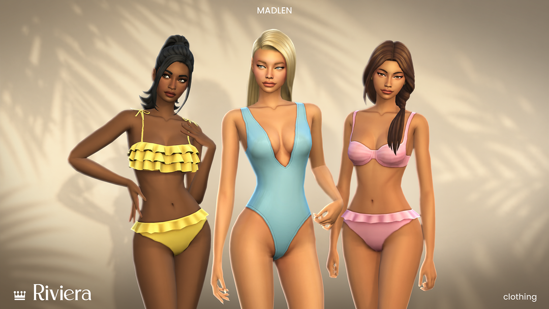 Riviera Set by Madlen official Sims 4 clothing preview