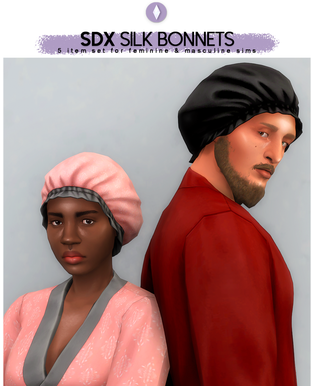 SDX Silk Bonnets by nucrests official Sims 4 CC preview
