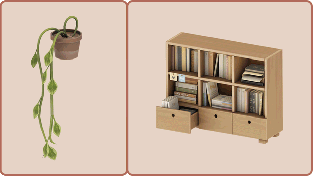 NOOK Reading Corner Sims 4 furniture and decor official preview by SIMRI