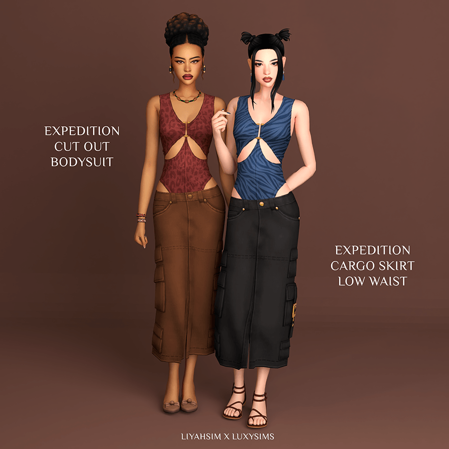 Expedition Cutout Bodysuit by Liyahsim official Sims 4 preview