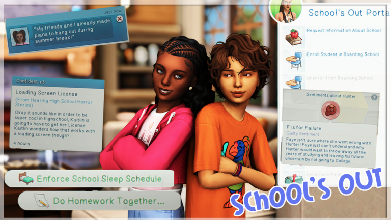 School’s Out boarding school gameplay mod cover by ThatsSoJordy
