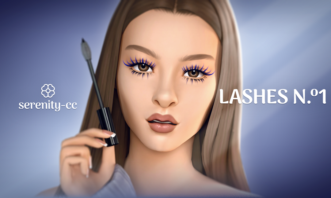 3D Eyelashes N.º1 for The Sims 4 official creator preview by Serenity-cc