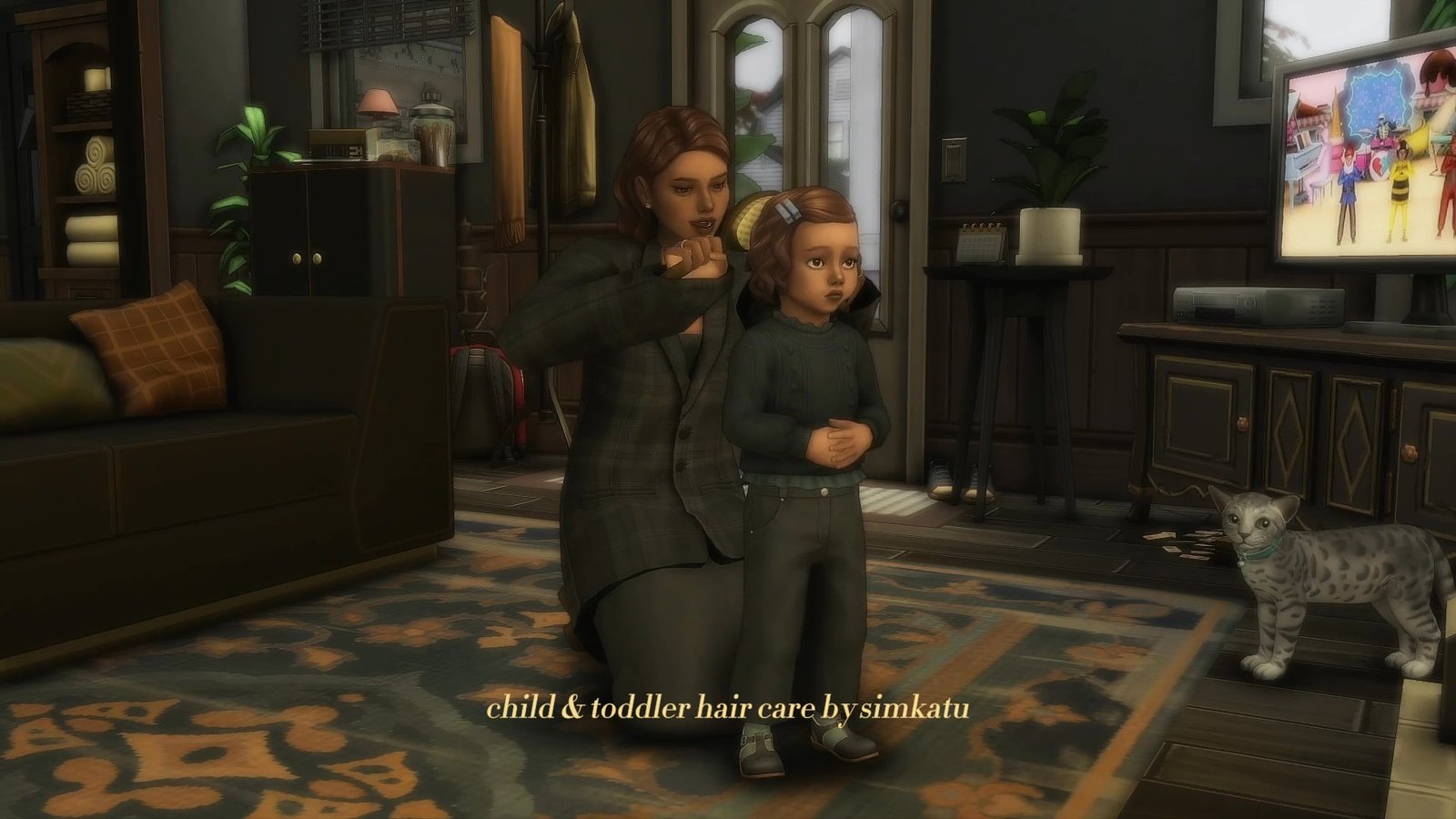 child & toddler hair care official Sims 4 mod preview by Simkatu