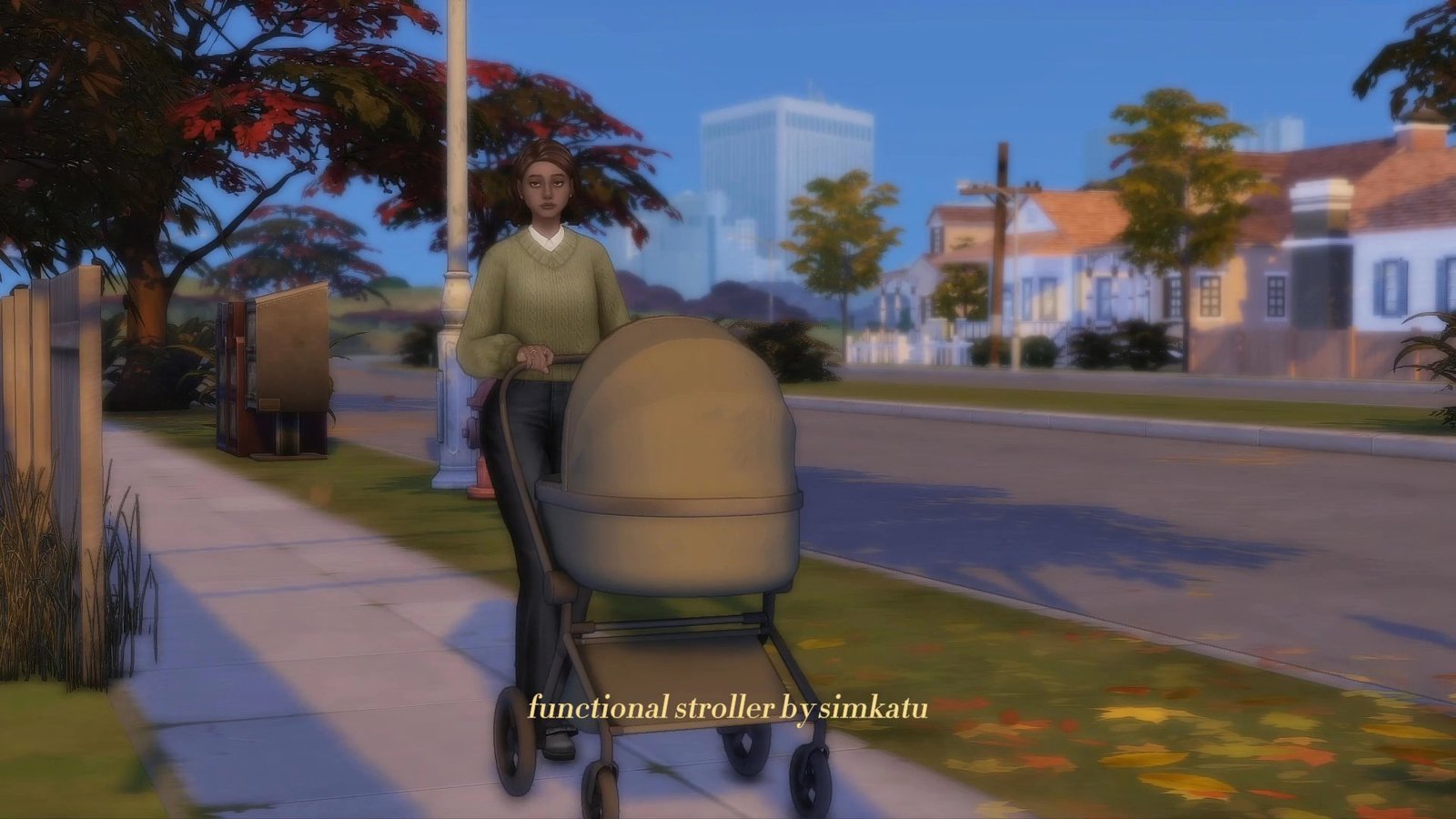 Functional Stroller for Infants official Sims 4 preview by Simkatu