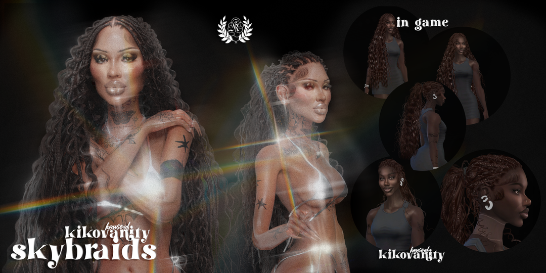 Sky Braids Sims 4 hair CC preview by kikovanity