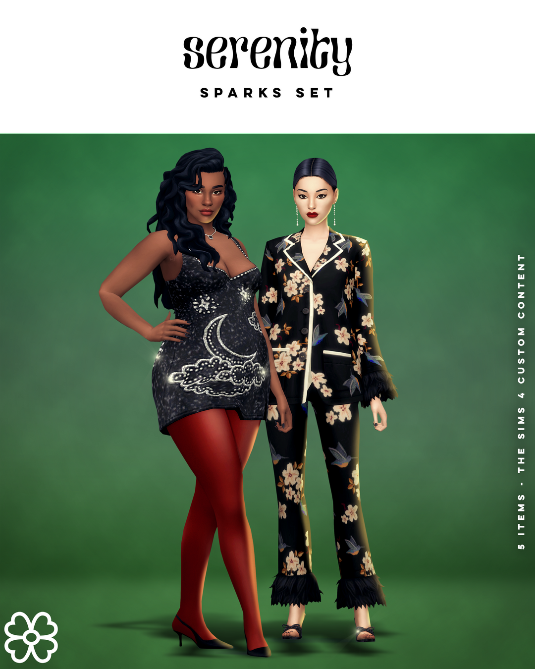 Sparks Set official Sims 4 CC collection preview by Serenity