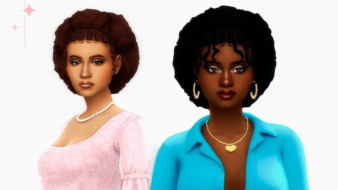 Star short textured hairstyle in two versions by Boschiana CC for The Sims 4