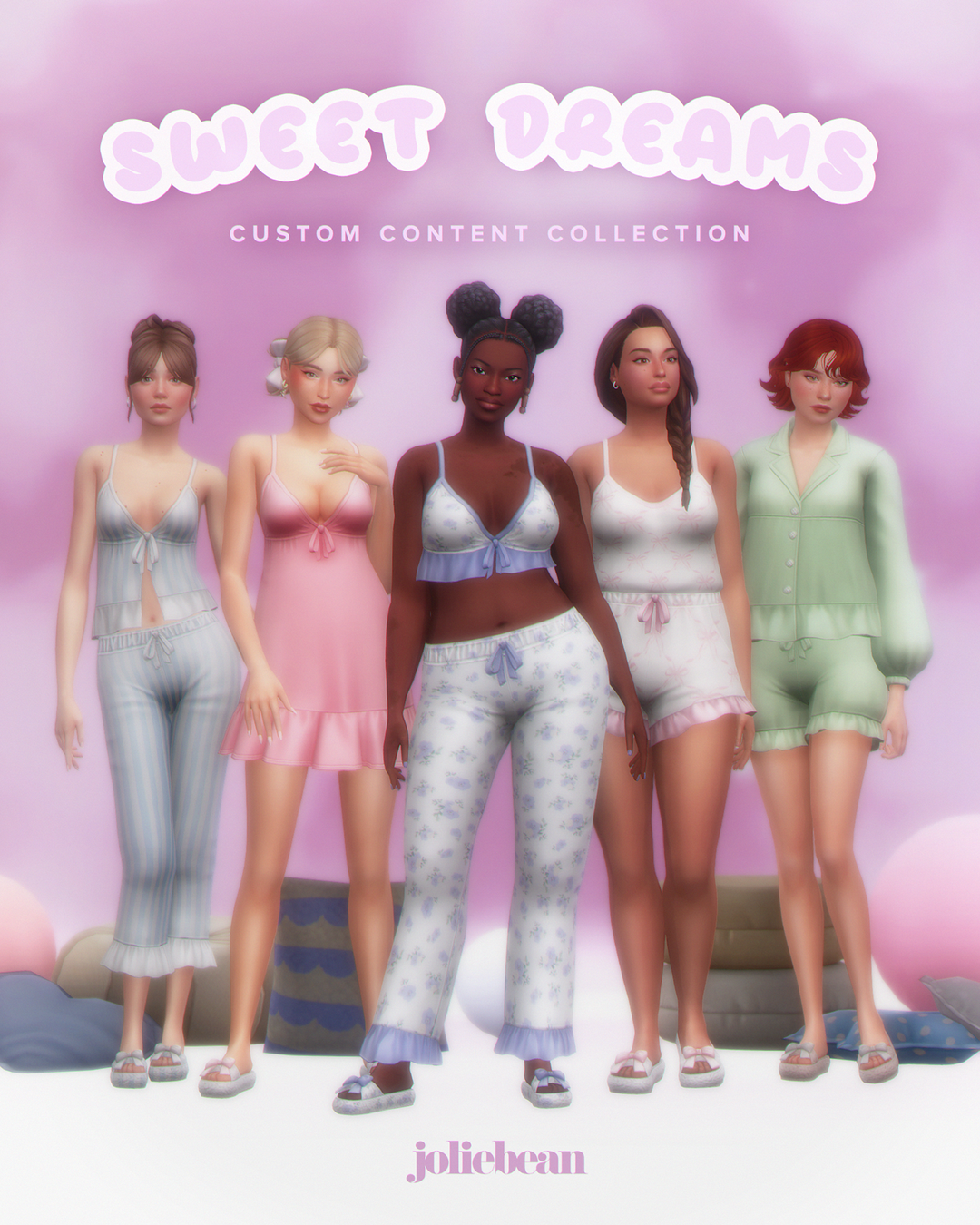 Sweet Dreams Set by Joliebean official Sims 4 CC preview