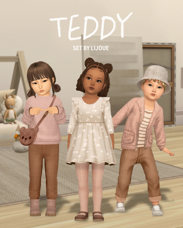 LIJOUE Teddy toddler clothing hair shoes and accessories collection