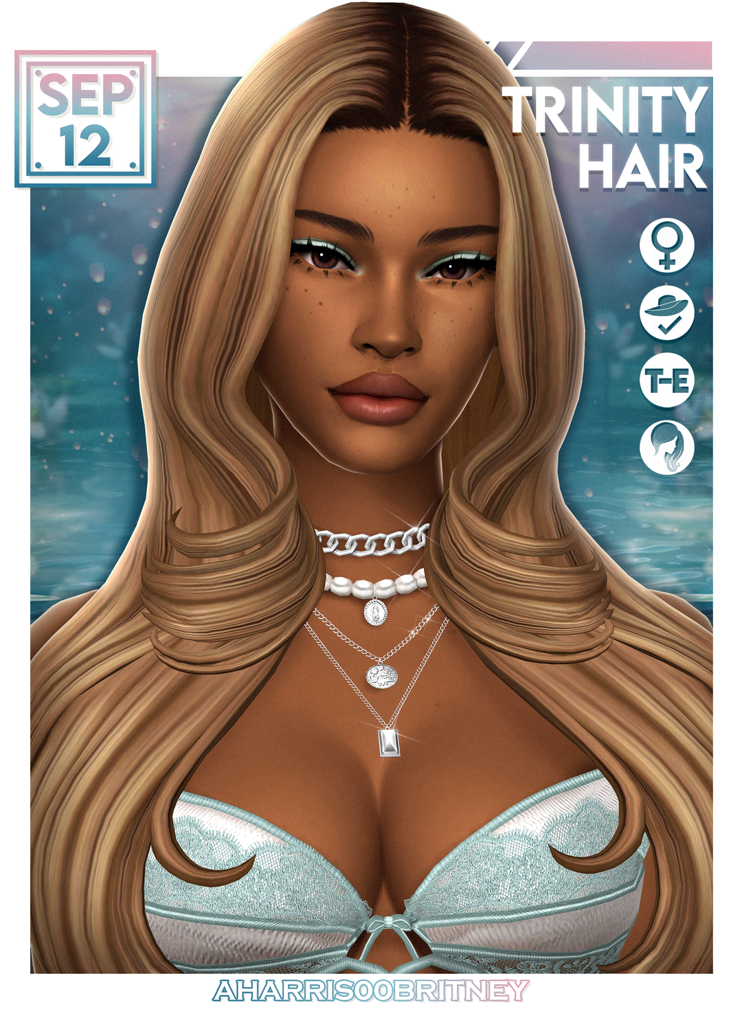 Trinity Hair Sims 4 hairstyle official preview by aharris00britney