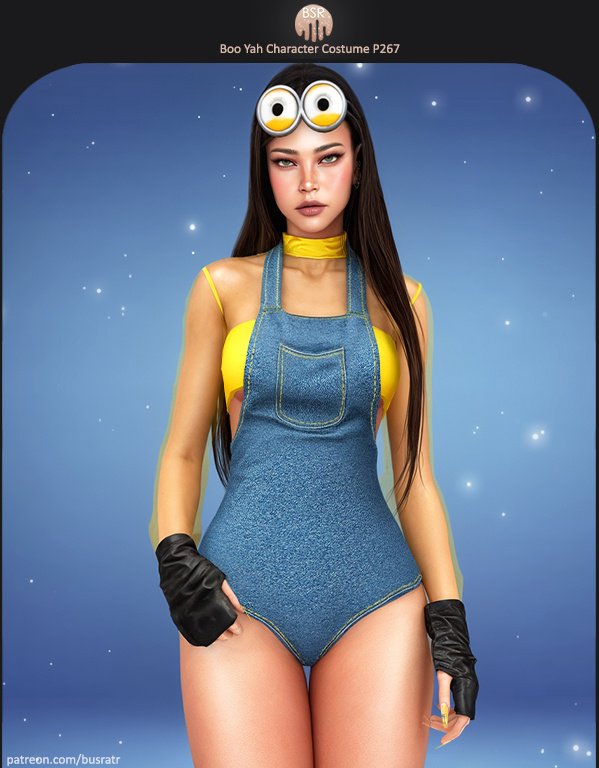 busra-tr Boo Yah Character Costume Sims 4 CC official preview