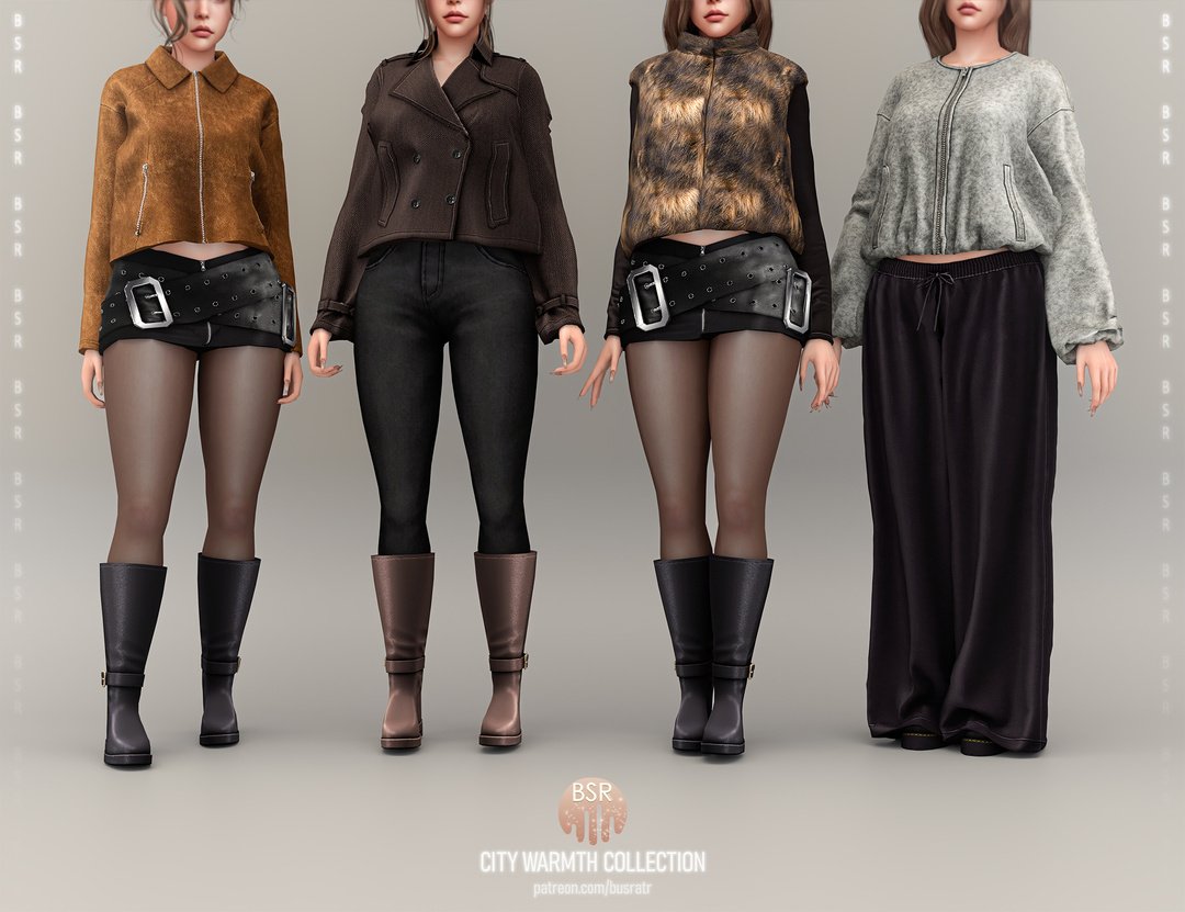 busra-tr City Warmth Collection Sims 4 custom content official preview